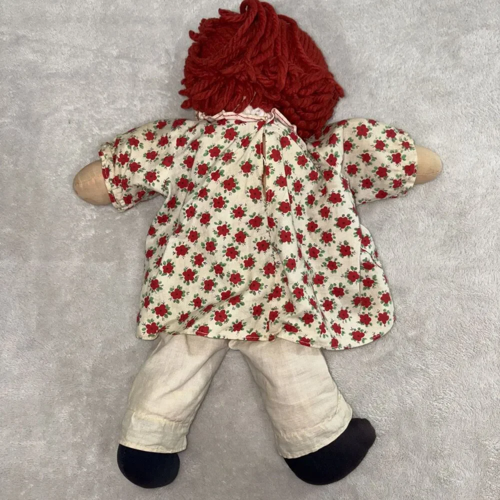 Vintage 1960s Knickerbocker Raggedy Ann Doll Musical (Working) 